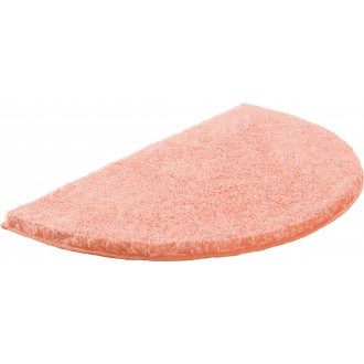 Tapis de salle de bain lex rose demi cercle 