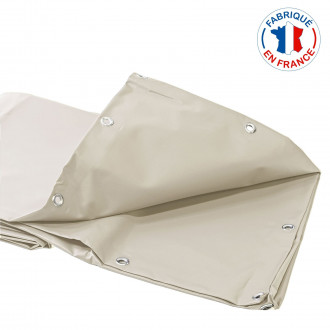 Bâche PVC pour pergola 680gr/m² ivoire