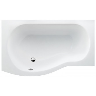 Cleargreen baignoire-douche asymétrique ecoround r19 150x80x74 cm lucite®