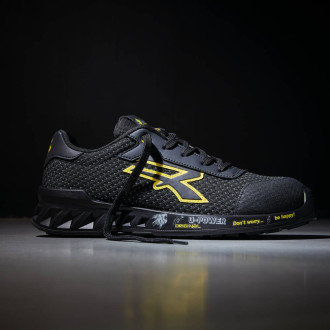 Baskets de sécurité légères u-power matt s3 src esd noir/jaune - Pointure au choix