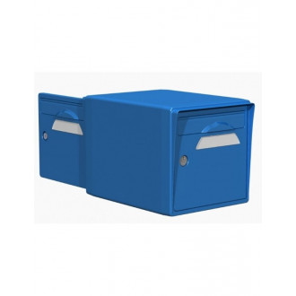 Boite aux lettres 2 portes bleue - creastuce-15-df