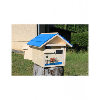 Boîte aux lettres en bois créastuce : au bout de la jetee (2 portes prestige)