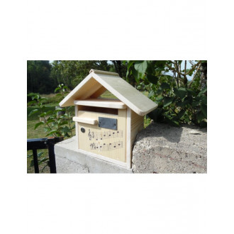 Boîte aux lettres en bois créastuce : domiciladore (courte)