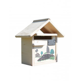 Boîte aux lettres en bois créastuce : la provence (courte)