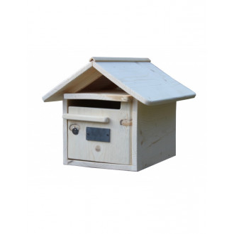 Boîte aux lettres en bois créastuce : maillat (1 porte)