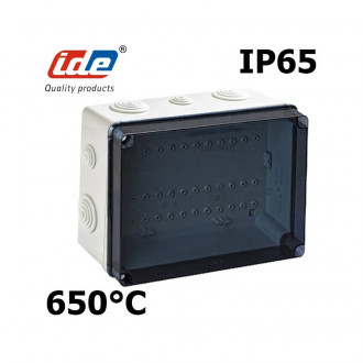 92 x 92 x 45 mm Boîte de dérivation encastrée EC350 avec couvercle blanc IP40 