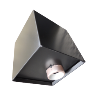 Boite à eau alu 400x400x400 - RAL 9005 Noir