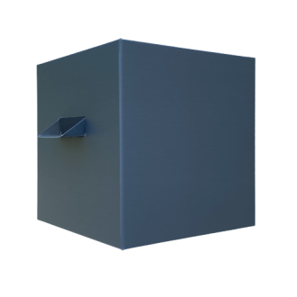 Boite à eau zinc 250x250x250 - Bleu cendre