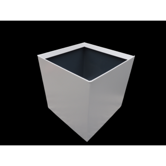 Boite à eau alu 300x300x300 - RAL 7036 Gris Platine