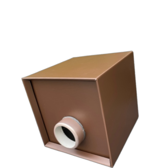 Boite à eau zinc 190x190x190 - Brun écorce