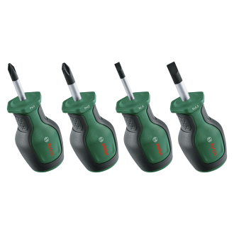 Set de tournevis courts - 4 pièces - BOSCH - 1600A032UJ