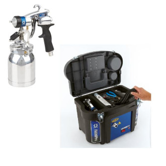 Station de peinture 230v 0,6bar standard 9.0 hvlp ii turboforce