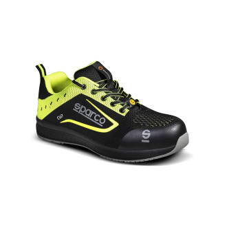 Chaussures de sécurité sparco CUP NURBURG ESD S1P SRC Noir-Jaune - Pointure au choix