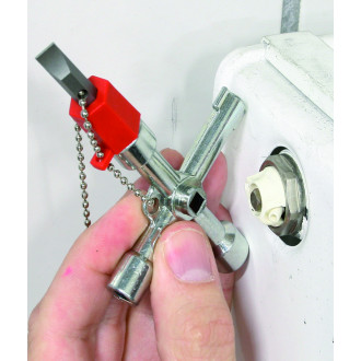 Clé en croix universelle électrique 6 empreintes Virax