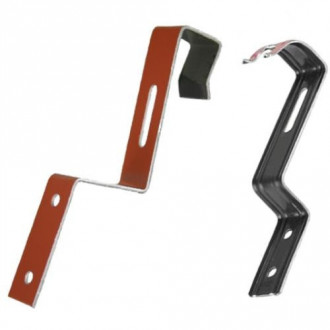 Clip de faîtage aluminium laqué Ffm+ rouge brique BWK (boîte de 50) 