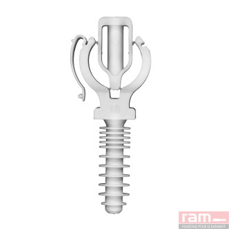 Sachet 10 clipeo blanc simple 20mm pour tubes multi-couches