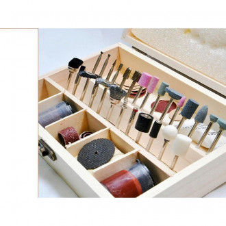 Coffret d'accessoires pour mini perceuse 100 pcs ponceuse type outil dremel x2 outils atelier bricolage helloshop26 3417031