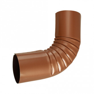 Coude plissé rond aluminium Ø80 (angle au choix) 