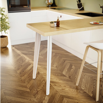 Lot de 2 pieds profilés DECO-GEM pour table basse en acier à visser Opale, H.86 cm