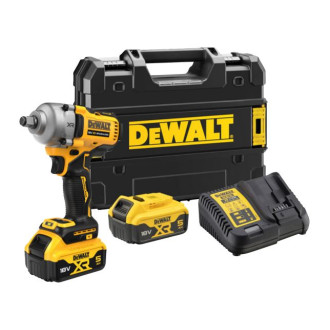 Boulonneuse à chocs 1/2' compacte xr 18v 5.0ah li-ion brushless dewalt jonc de sécurité - dcf891p2g-qw