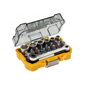 Coffret douilles et embouts de vissage dewalt 24 pièces - dt71516