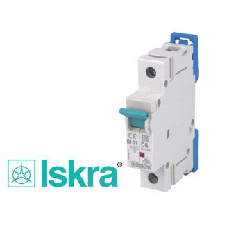 Disjoncteur unipolaire modulaire 6a courbe c iskra
