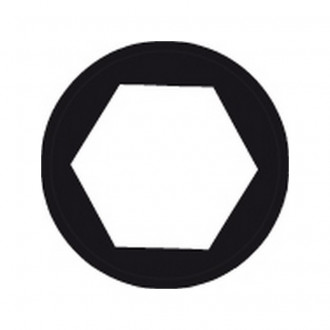 Douille à choc 1'', Cote s/plats : 36 mm, Long. 65 mm, Ø extérieur de la prise de force 56,0 mm, Ø extérieur de l'entraînement : 54 mm