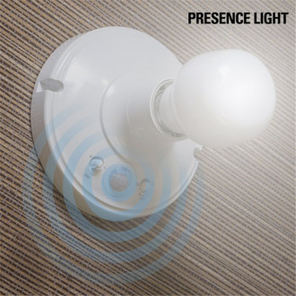 Douille d'ampoule avec détecteur de mouvement presence light