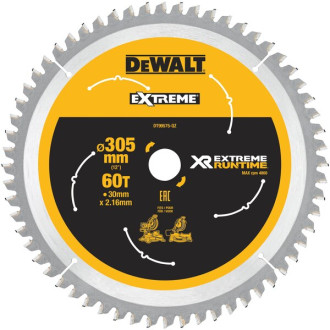 Lame scie circulaire xr extrême runtime dewalt - dt995