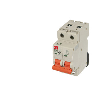 Disjoncteur modulaire 6a 2p (courbe d)