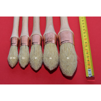 Pinceau brosse à rechampir haute qualité aquasilver fibres synthétiques pour peintures acryliques et produits phase aqueuse - 2