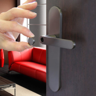 Ensemble poignée aluminium sur plaque acier meudon k cadap - meudonk