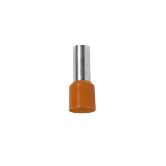 Embout de câblage simple 4.0 mm2 orange bizline x100 Embout de câblage simple 4.0 mm2 orange bizline x100
