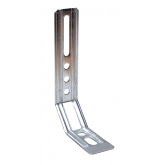 Equerres nervurées à pan coupé dimensions au choix