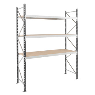 Rayonnages mi-lourd MANORGA EPSIVOLH.2500 x L.1800Prof.600 mm - Départ - 4 niveaux - ZRRAYOSLD251860D1