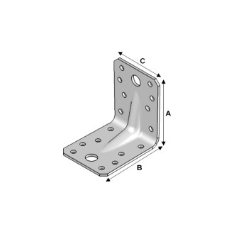 Equerre renforcé 70x70x55x2,5 Alsafix - ER07070525