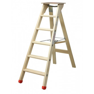 Escabeau lyonnais 5 marches - balmay bois