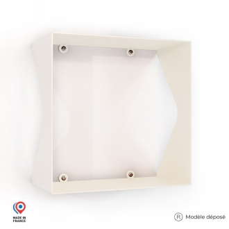 Etagère murale cube échancrée DECO-GEM Agate. L.30 x H.30 x P.15 cm