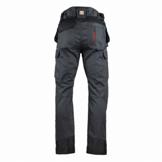 Pantalon stretch FACOM Ultimate poches flottantes Noir/Gris/Rouge Taille 54 - FXWW1020E-54