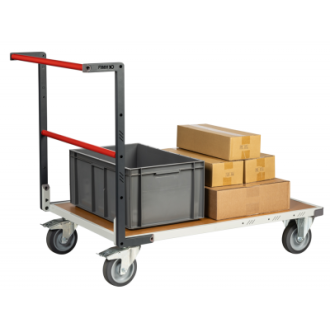 Chariot FLATPACK™ dossier fixe 1200 x 800 mm plateau médium roues TPE 400 kg - 804723240