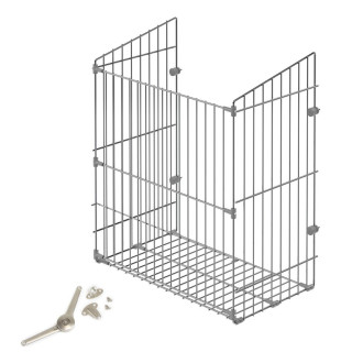 Panier à linge avec système de portes basculantes, module 450mm, acier, chromé