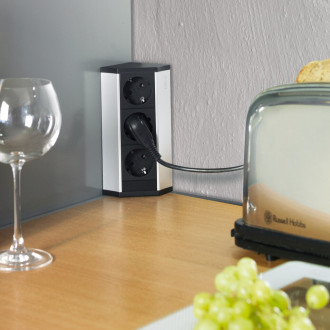 Multiconnecteur V Dock, Anodisé mat, Plastique et Aluminium