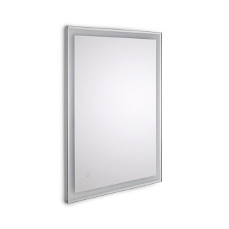 Miroir de salle de bain Heracles avec éclairage LED frontal et décoratif (AC 230V 50Hz), 34 W, Plastique et Verre