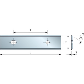 Plaquette 35° 50x12x1,5 i26 - f03fh02907 -cg08mfa310