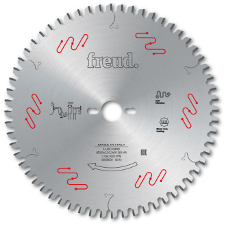 Lame gouge pour panneaux revêtus deux faces freud - ø250 3,2/2,2 al30 z48 gouge + - f03fs05077 -lu3c 0200