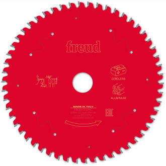 Lame pour scie circulaire portative sans fil freud - ø160 1,8/1,3 al20 z54 tp 0° - f03fs10085 -fr06a002hc