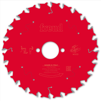 Lame pour scie circulaire portative freud - ø165 2,4/1,6 al30 z24 ba 15° - f03fs09691 -fr07w006h