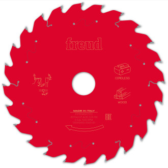Lame pour scie circulaire portative sans fil freud - ø210 1,7/1,2 al30 z24 ba 25° - f03fs10068 -fr15w001tc