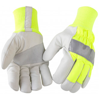 Gants Haute Visibilité Hiver Jaune/Gris