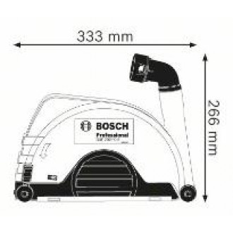 Système d'aspiration pour meuleuse gde 230 fc-s bosch 1600a003dl